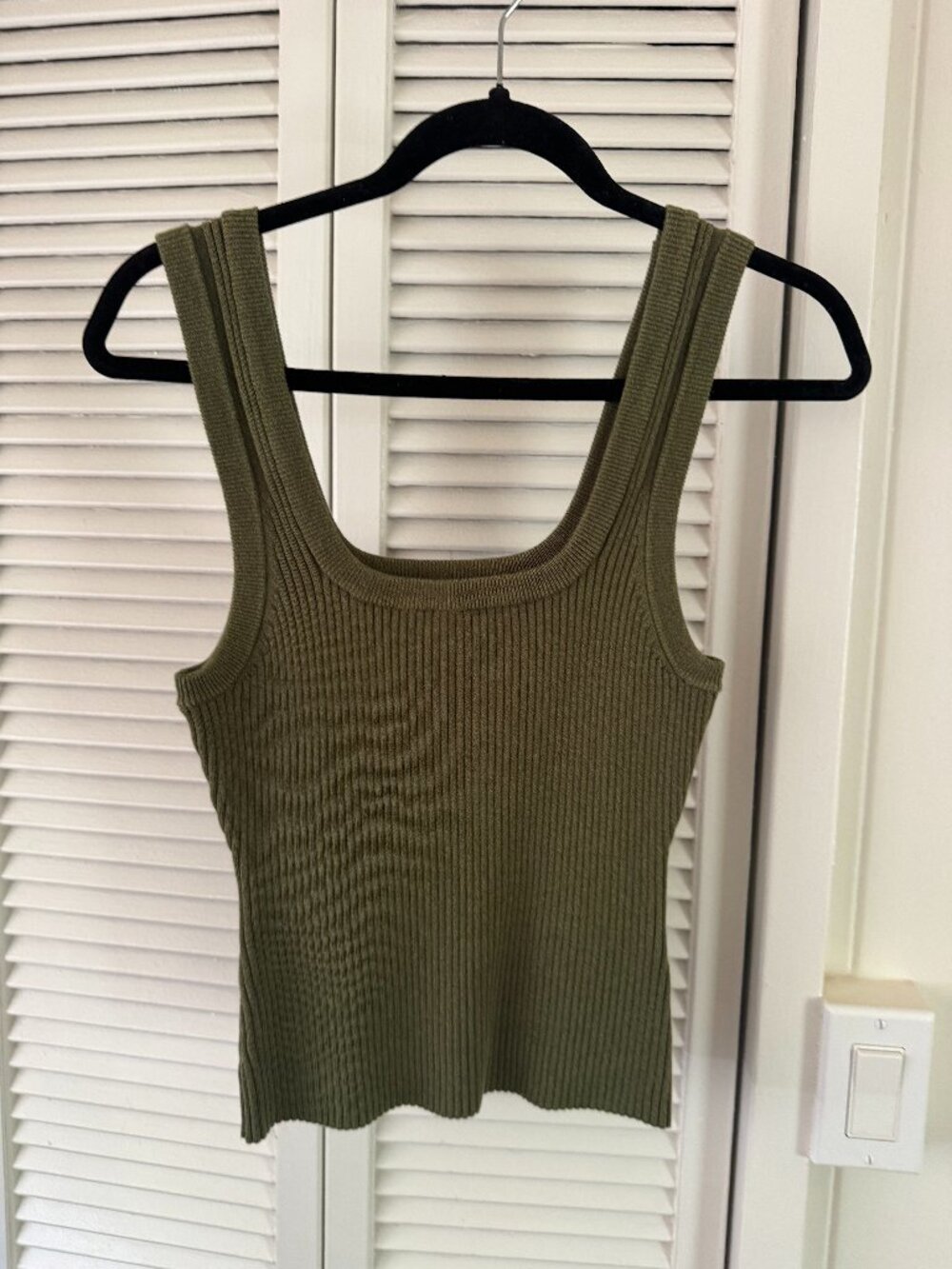 Aje Ribbed Scoop Neck Tank